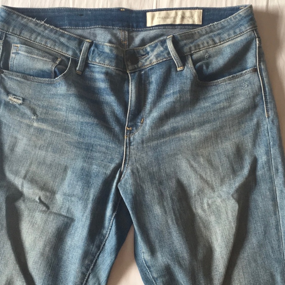 Light was blue jeans